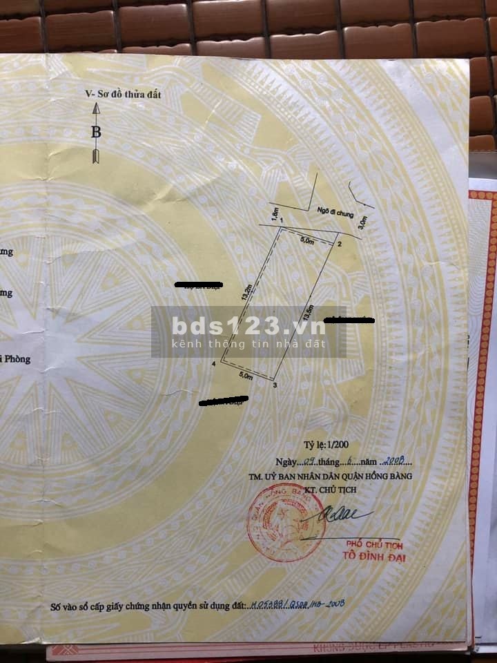 Bán nhanh 67m2 đất tại Trung Tâm Phường Hùng Vương, Hồng Bàng