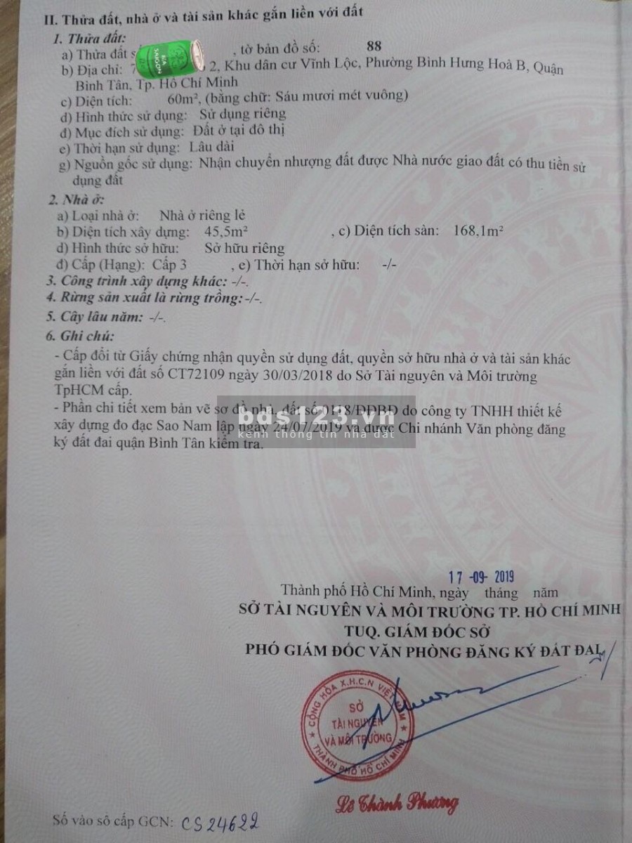 Chính chủ cần bán gấp nhà 3 tấm