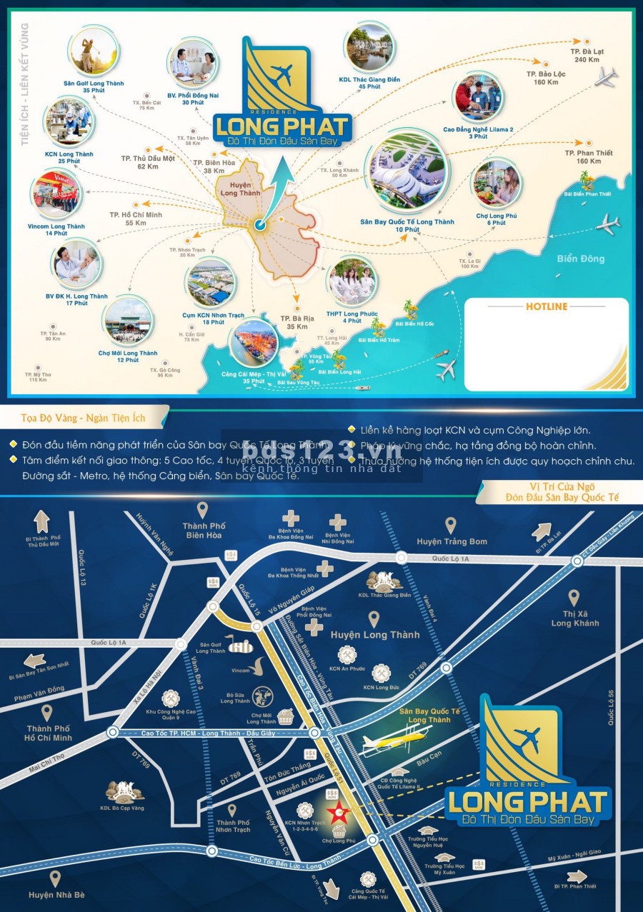 Đất nền dự án gần sân bay Long thành