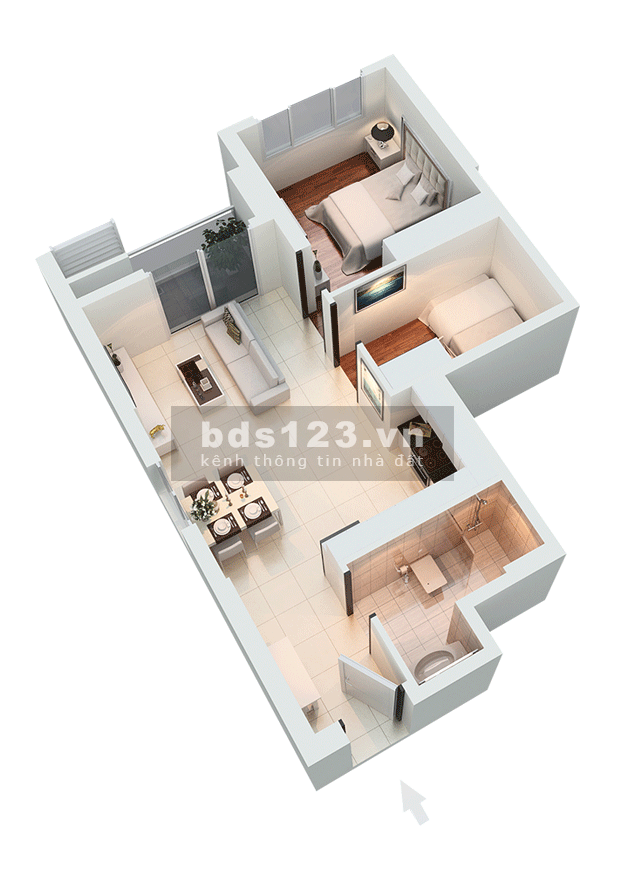Tôi cần cho thuê căn hộ The Park Residence Full nội thất, 61m2 2PN giá 7 triệu/ tháng (ở ngay). LH: 0946894828