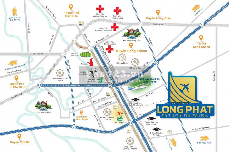 Đất nền dự án gần sân bay Long thành