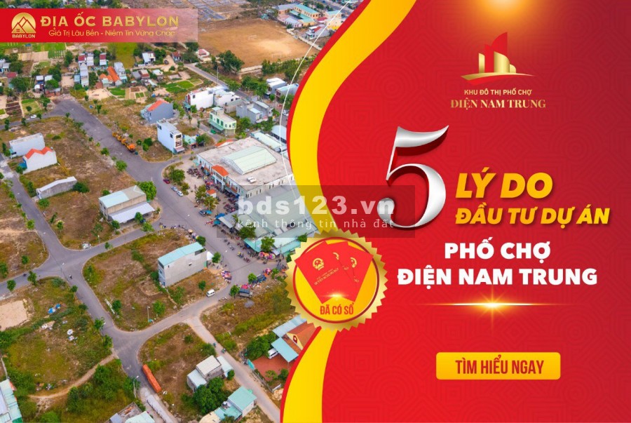 Trả trước 250tr sở hữu lô đất sổ đỏ mặt tiền chợ