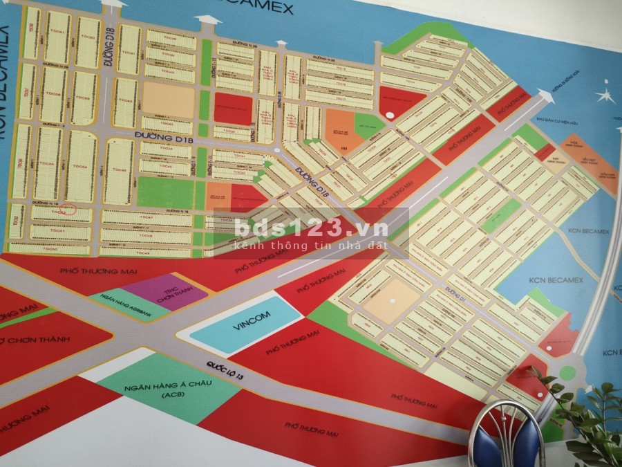 Bán đất TDC 53, ô 9, đường N1B, Becamex Chơn Thành, Bình Phước
