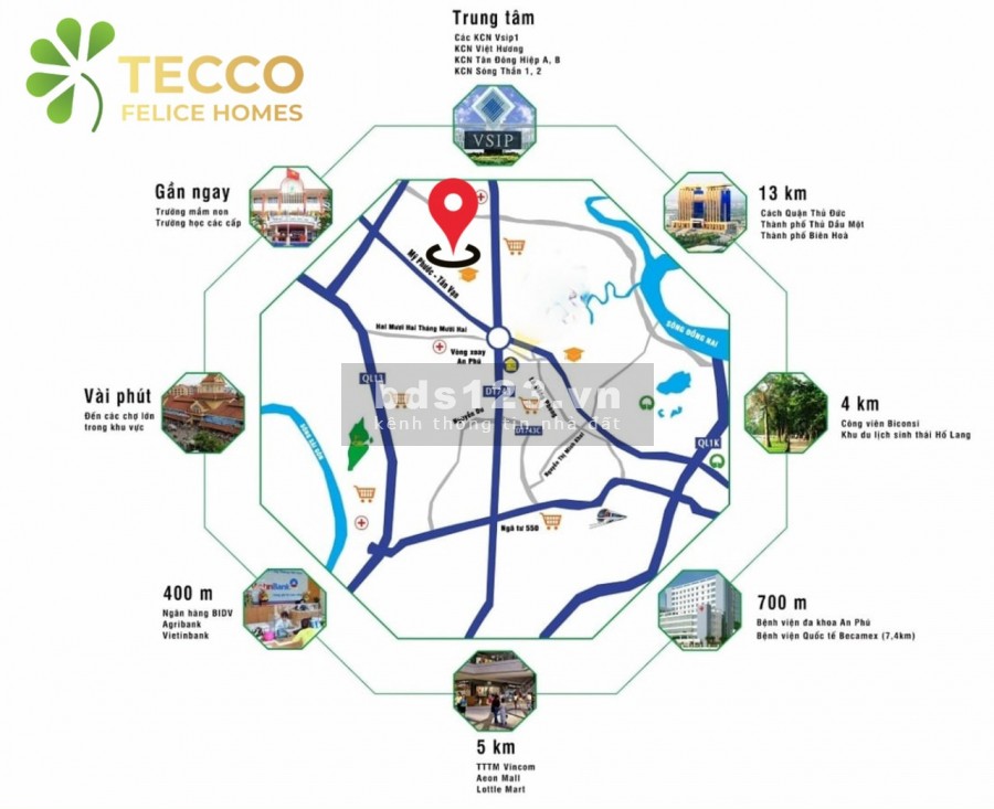 Căn hộ Tecco Felice Home Thuận An - Chuẩn không gian sống Singapore