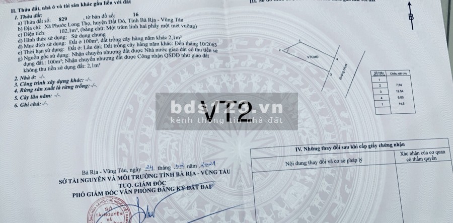 BÁN ĐẤT NÊN KCN ĐẤT ĐỎ " HOT NHẤT BRVT"