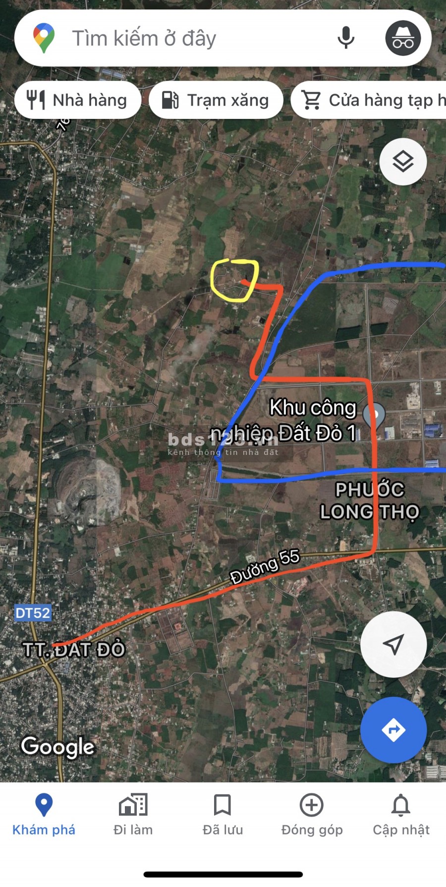Bán lô đất chính chủ_Sổ Đỏ KCN Đất Đỏ