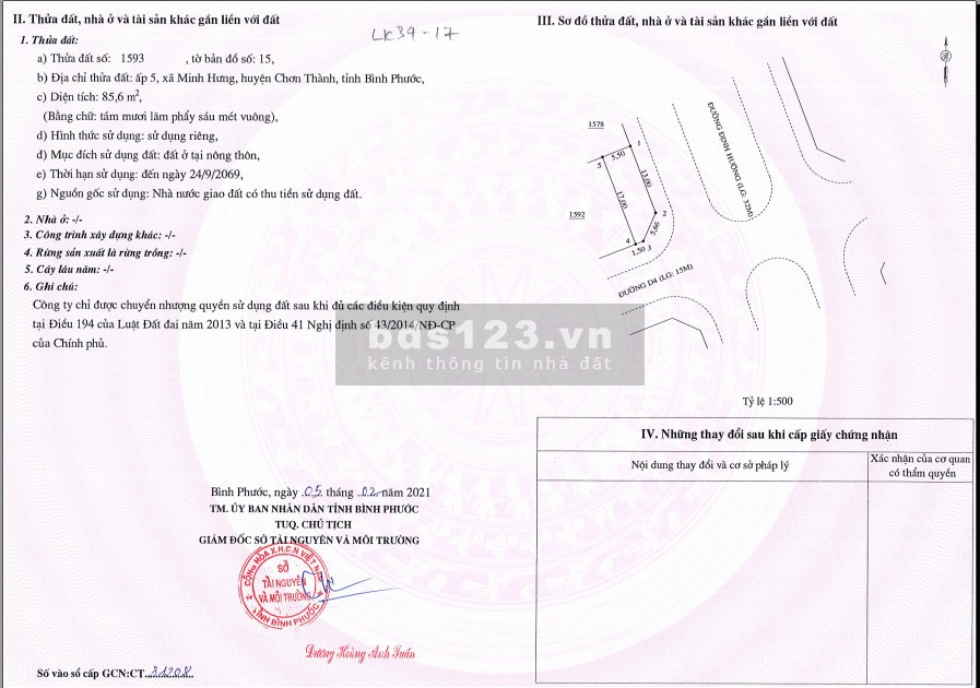 Đất Nền Khu Đô Thị Chơn Thành Bình Phước