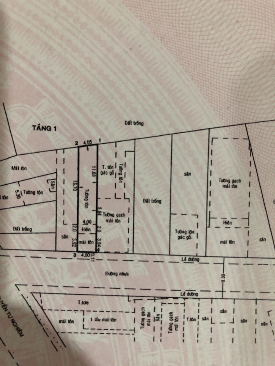 Bán mặt tiền 1 sẹc Nguyễn Tư Nghiêm Quận 2 92m2 giá 9,8 tỷ