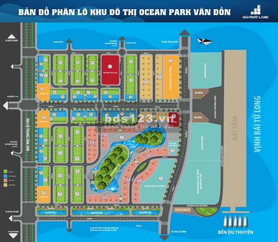 Lô ngoại giao mặt đường thông các dự án tại KĐT Ocean Park Vân Đồn