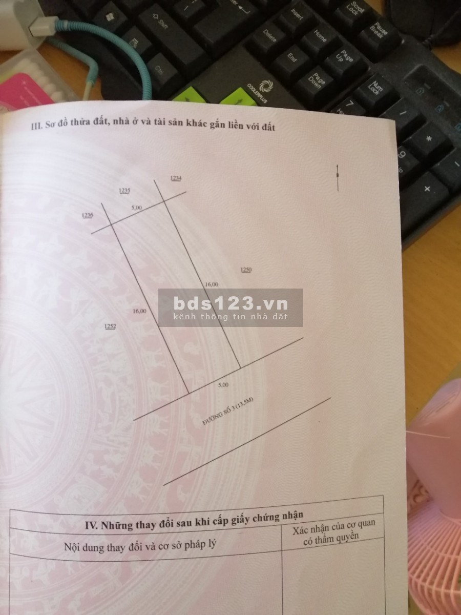 Bán lô đất khu Hòn Rớ 2 lô số 109 đường rộng 13m, tp. Nha Trang
