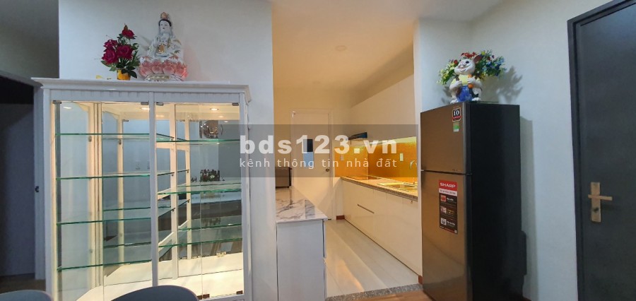 Chính chủ cho thuê căn hộ tầng cao, cc Diamond Riverside, dtsd 74m2, 2 PN, giá 12 triệu/tháng, thương lượng