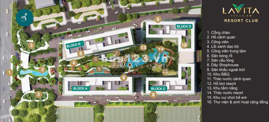 Bán Căn hộ Lavita Thuận An, Bình Dương QL 13 giá từ 1 tỷ 2