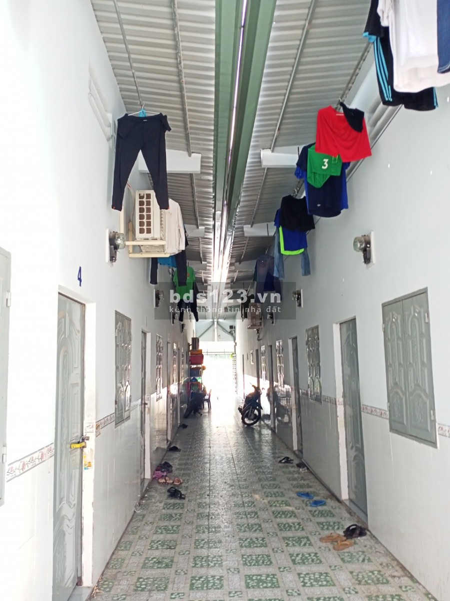 Chính chủ sang lại gấp 2 dãy trọ đôi 16 phòng + 2kiot, gần ngay KCN, thu nhập 20 triệu/ tháng ở Mỹ Phước 3