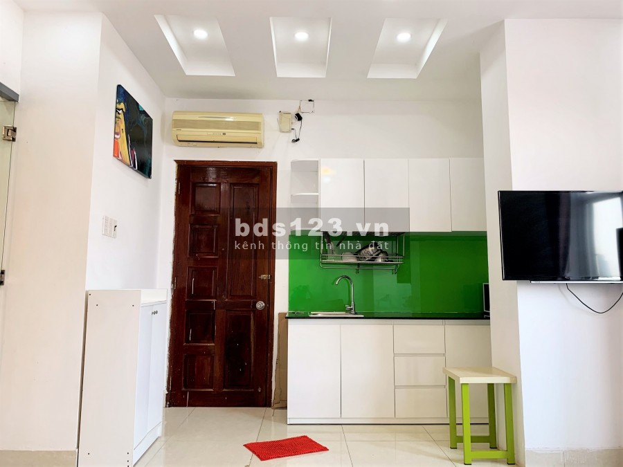 Cho thuê căn hộ 1 phòng ngủ full nội thất 40m2 đường Dương Bá Trạc Quận 8 giá 8 triệu