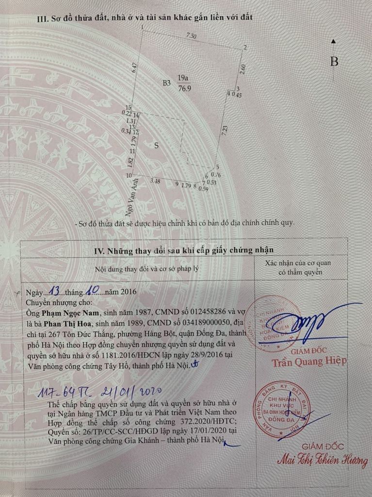 Cần bán nhà số 17 ngõ Vạn Anh, Khâm Thiên, Đống Đa, Hà Nội