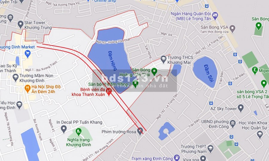 Bán nhà mặt phố Vũ Tông Phan 315m2, MT 11m, lô góc building spa, phòng khám