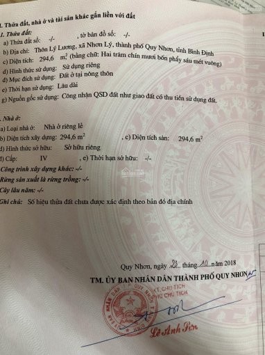 Chính Chủ Cần Bán Nhà Đất 2 Mặt Tiền Khu Du Lịch Eo Gió, Nhơn Lý, Quy Nhơn