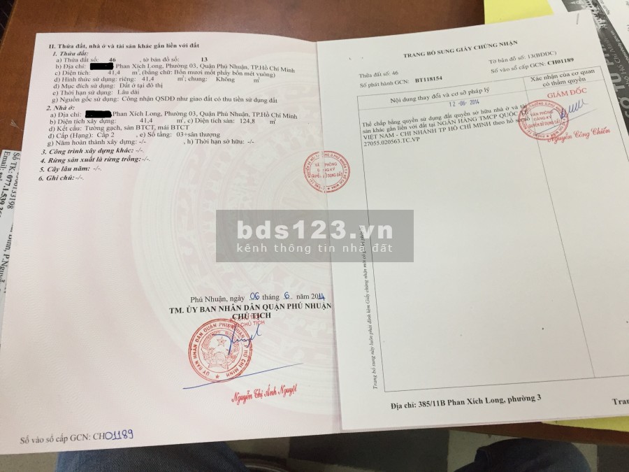Bán nhà ngay ngã tư Phan Đăng Lưu, Phan Xích Long, Quận Phú Nhuận