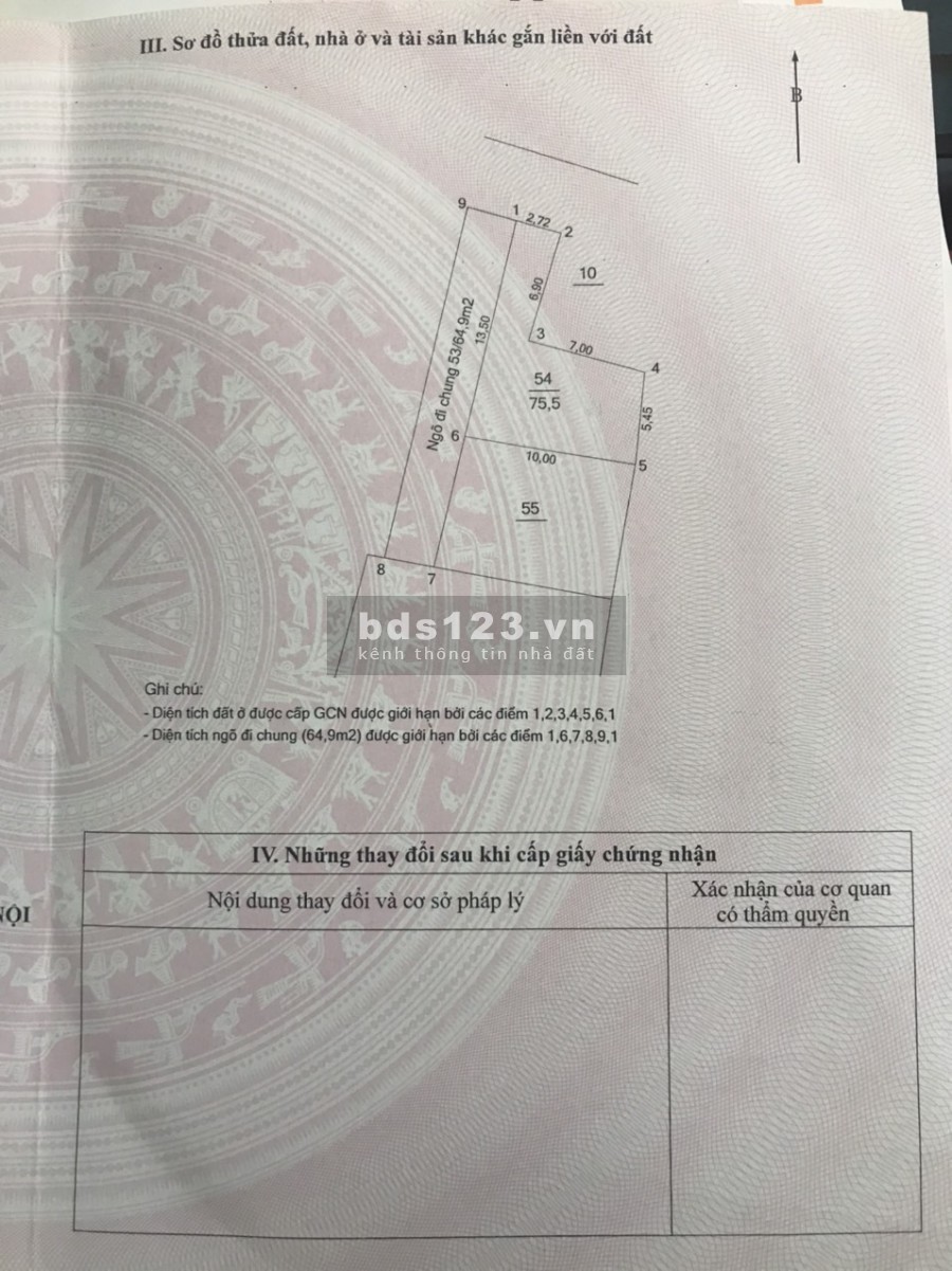 Đất rộng giá bình dân, Đông Anh, Hà Nội nở hậu 5.45m