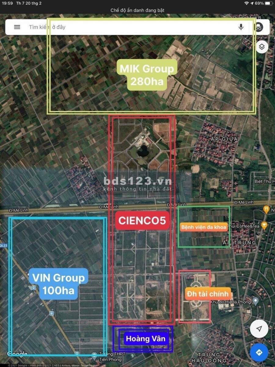 Chính chủ bán nhanh đất nên dự án Cienco 5 Mê Linh tiềm năng tăng giá mạnh từ 18 triệu/m2