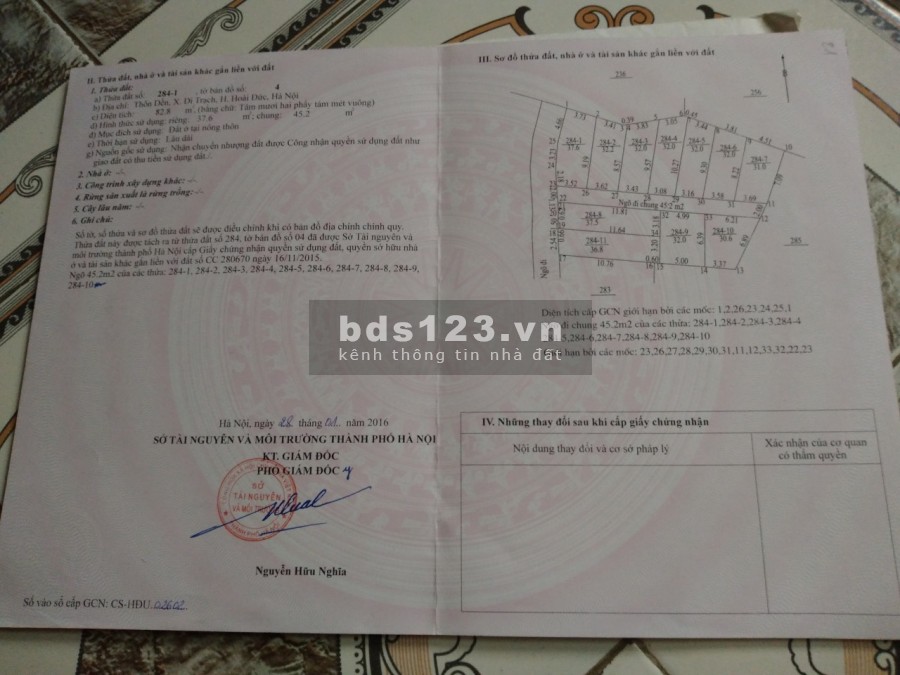 Bán Lô Đất Lô Góc 2 mặt tiền Di, lô đất nở hậu, khu dân cư