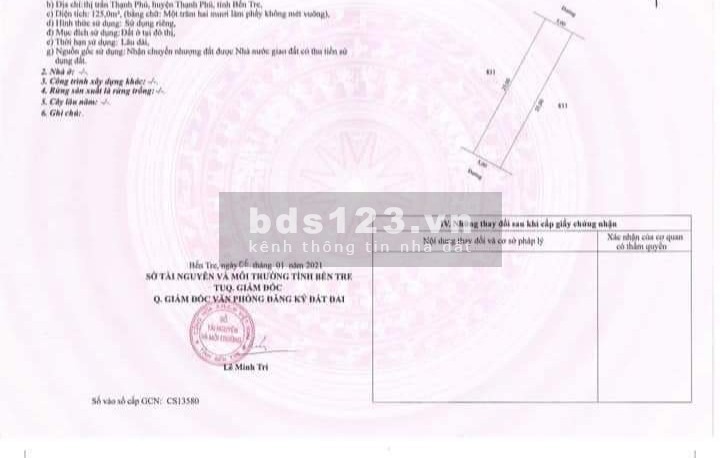 Đất nền dự án đầu tư sanh lời dự án thị trấn Thạnh Phú
