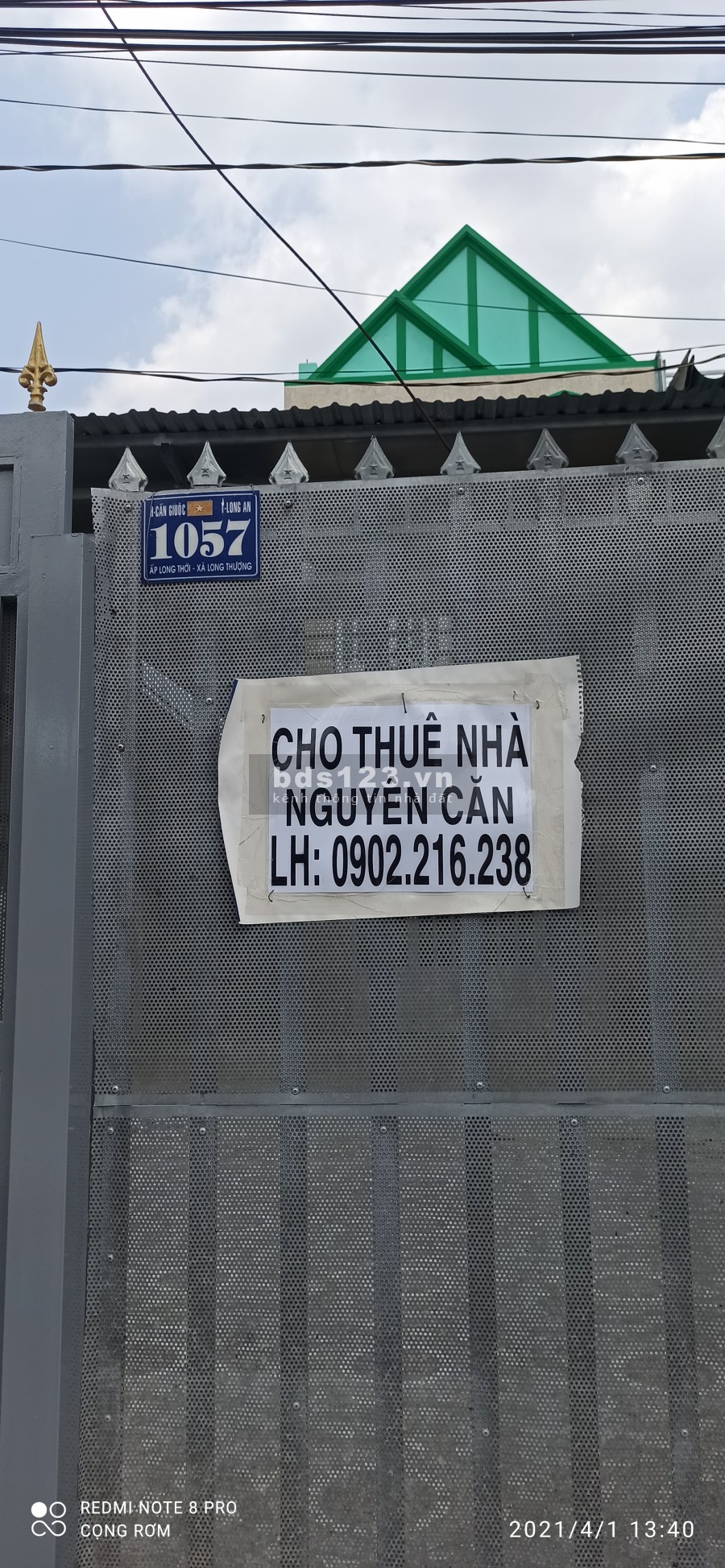 Bán nhà mặt tiền đường nhựa Long Thượng, Hưng Long, dtsd 75m2