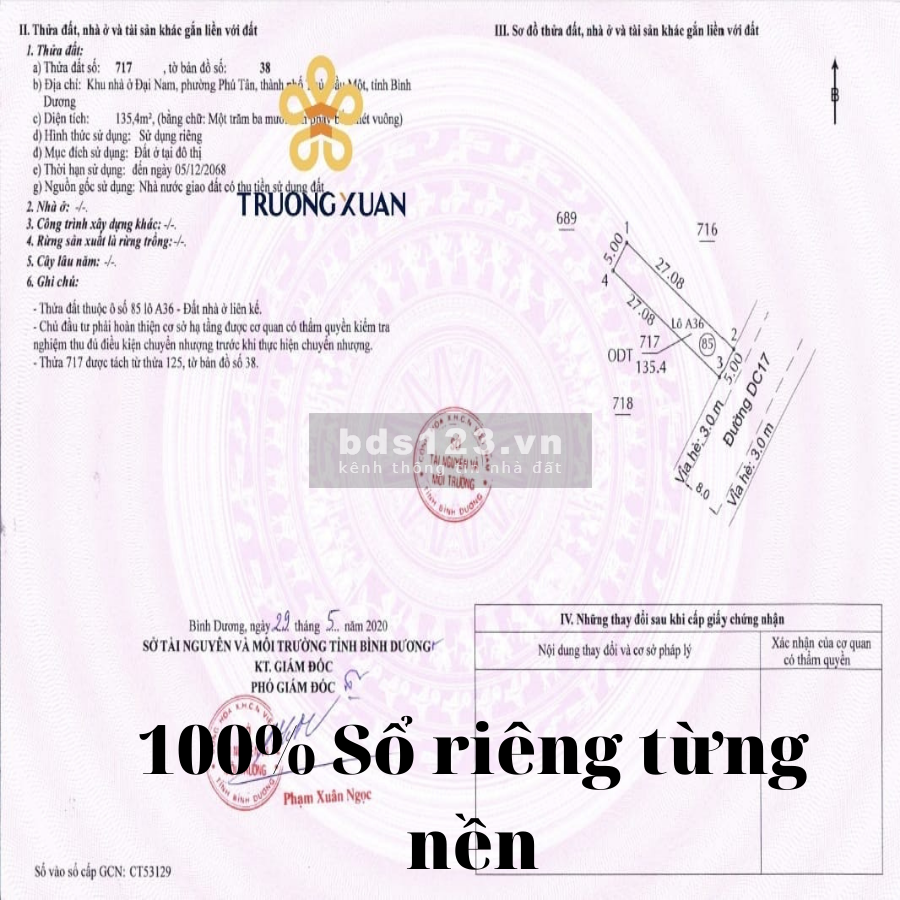 Chỉ 2 tỷ sở hữu ngay nền đất duy nhất tại khu đất vàng 1000tỷ của Dũng "lò vôi", ngay Dự Án Đại Nam