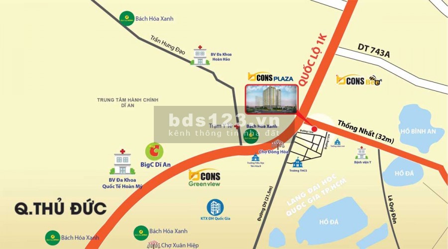 Căn hộ Bcon Plaza Dĩ An sở hữu ngay chỉ 500 triệu/căn, giá góc CĐt, chiết khấu ngay 7.6%