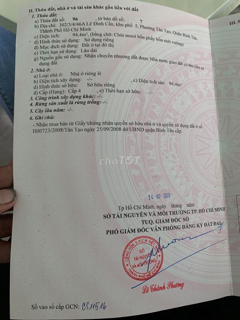 Cần bán nhà đẹp ở quận Bình Tân , tp Hồ Chí Minh