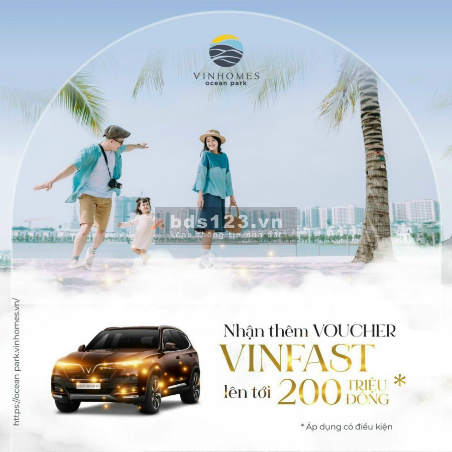 Căn hộ 2pn 2vs có diện tích 67m2 tại Vinhomes Ocean Park Gia Lâm Hà Nội