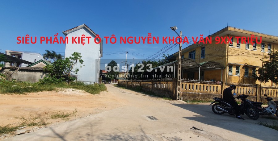 Đất mặt tiền kiệt Nguyễn Khoa Văn phường Phú Bài ô tô vivu Giá chỉ 9xx Triệu