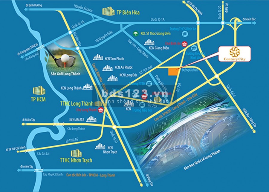 Biệt thự, shophouse, Đất nền thành phố sân bay Long Thành