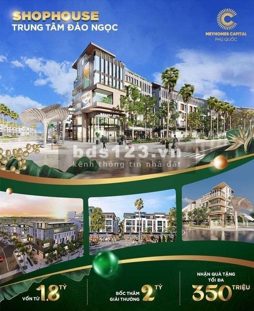 Quỹ căn ẩn ngoại giao shophouse khu Meyhomes chiết khấu sâu đến 40% giá chỉ 6.9 tỷ, 1 căn DT 117m2