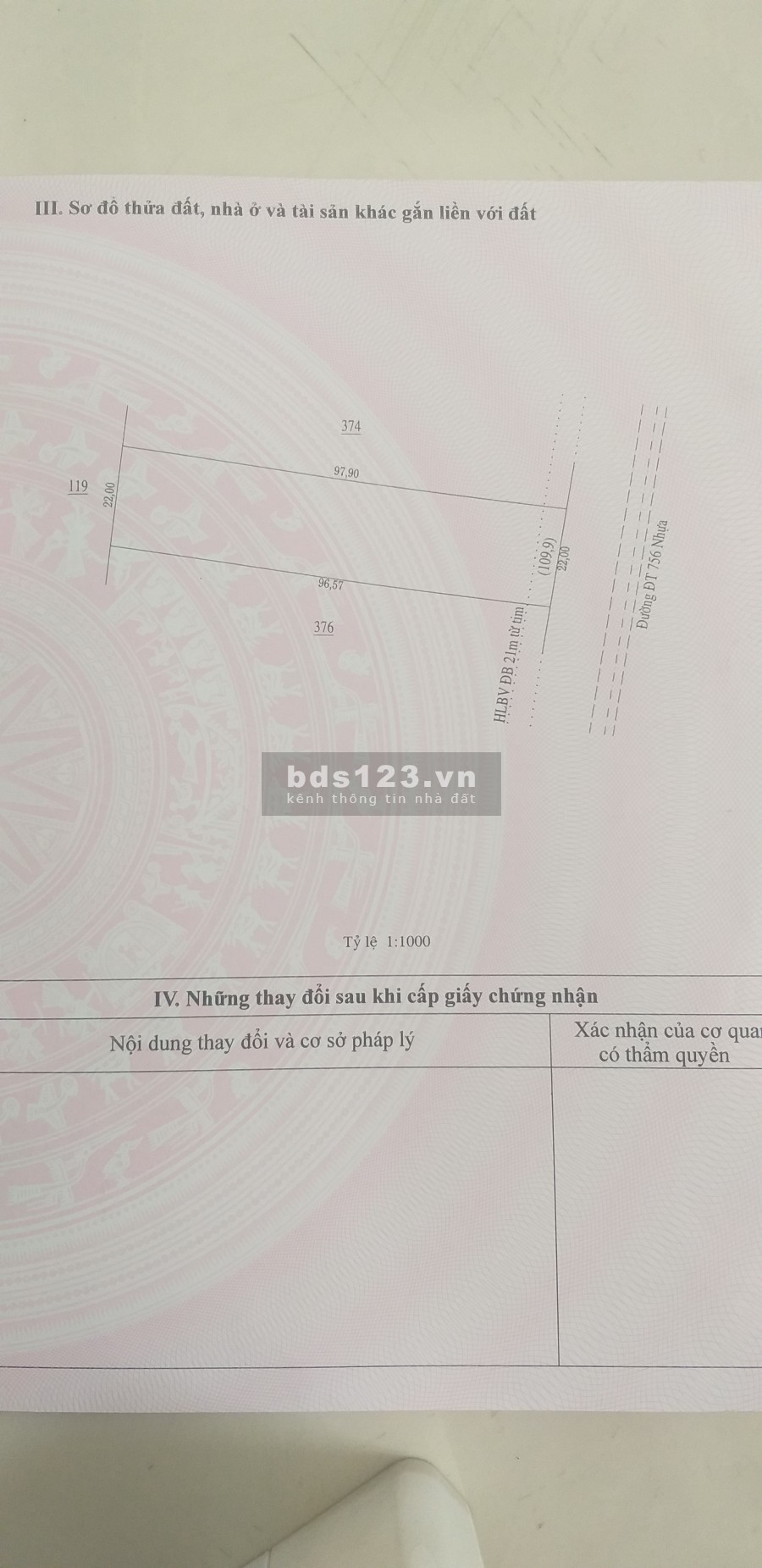 Cần bán đất mặt tiền đường nhựa 42m chuẩn bị làm