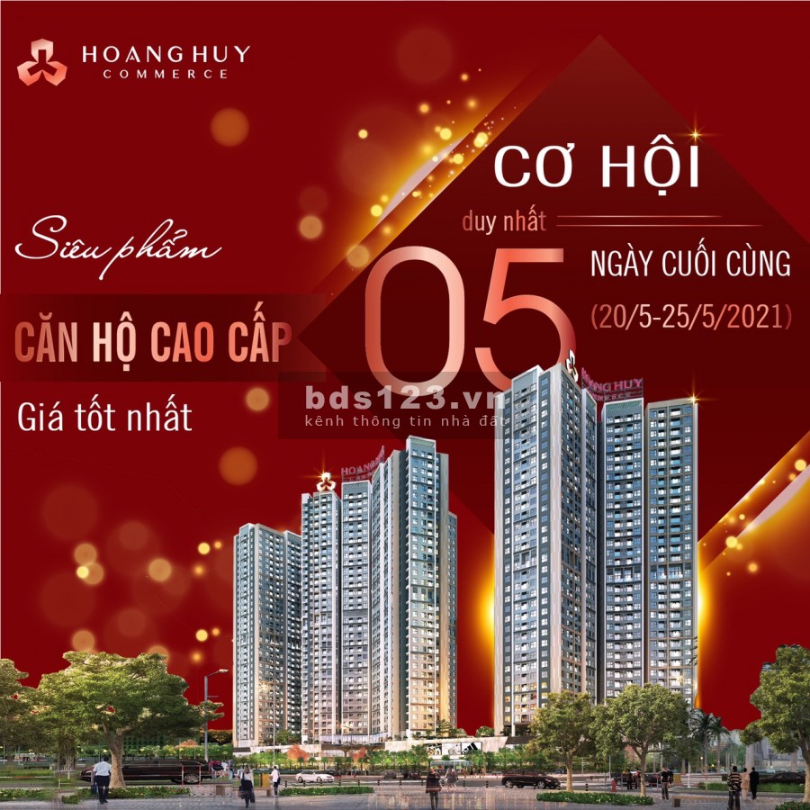 Cơ hội mua chung cư Hoàng Huy Commer giá tốt căn đẹp