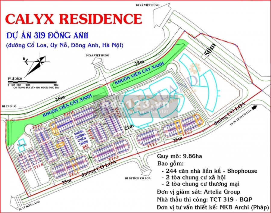 Siêu phẩm Calyx Residence 2021 tại mặt đường Cổ Loa, Đông Anh liên kết thuận lợi