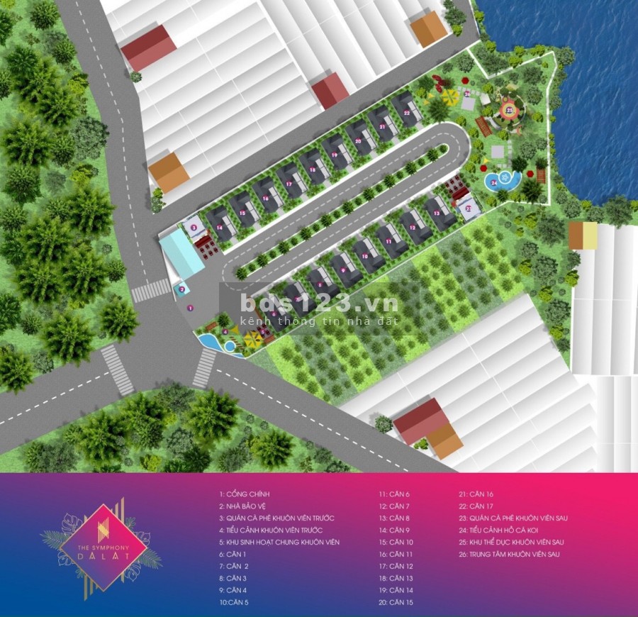 The Symphony Đà Lạt - đất nên villa tại trung tâm TP. Đà Lạt, chỉ 32 triệu/m2
