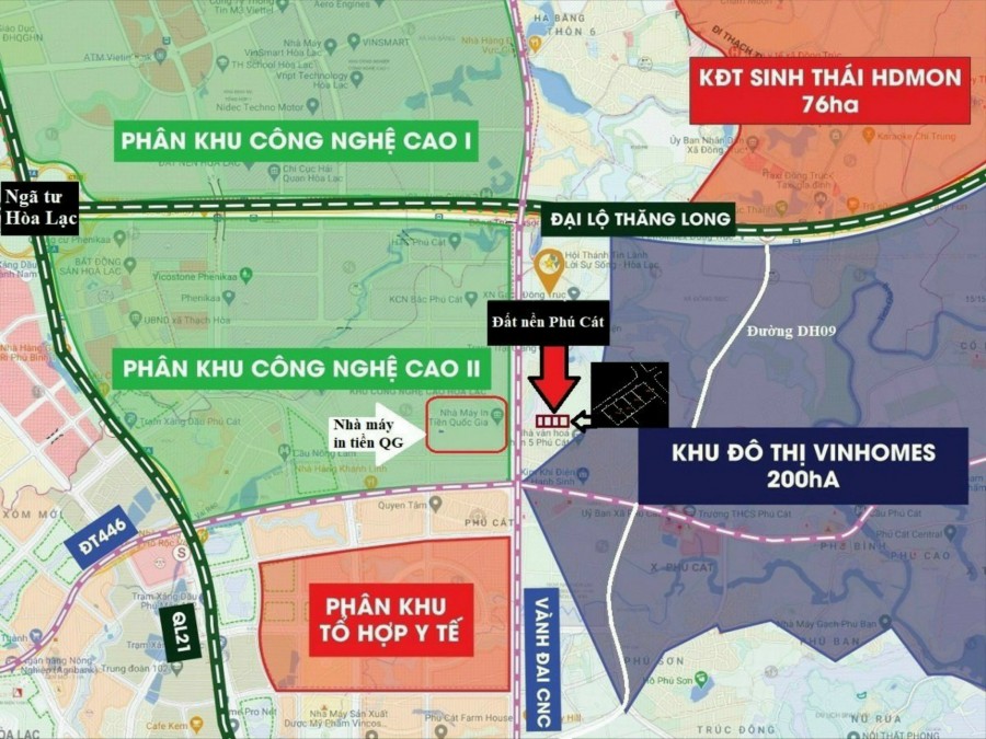 Bán lô góc giá rẻ khu Công nghệ cao Hòa Lạc, đầu tư x3 trong 2 năm