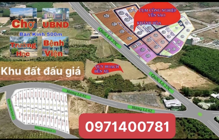 Cơ hội sở hữu ngay đất nền Khánh Hoà, hướng Đông Bắc, sổ hồng