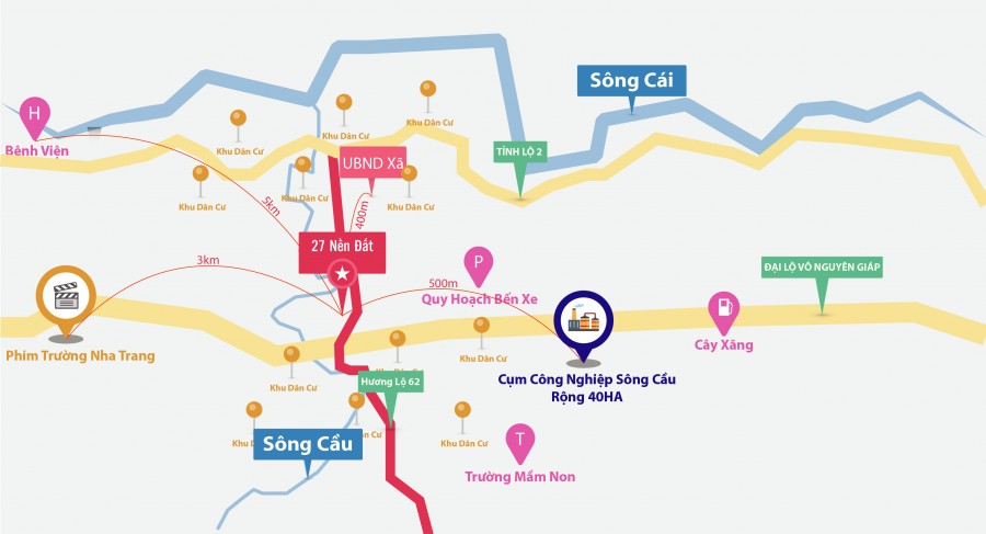 Cơ hội sở hữu ngay đất nền Khánh Hoà, hướng Đông Bắc, sổ hồng
