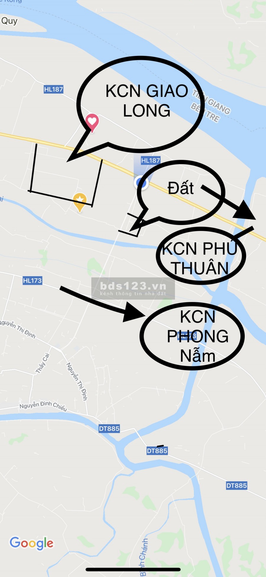 Đất mặt tiền đại lộ Huỳnh Tấn Phát gần Vòng xoay Giao Long chỉ 15tr/m2