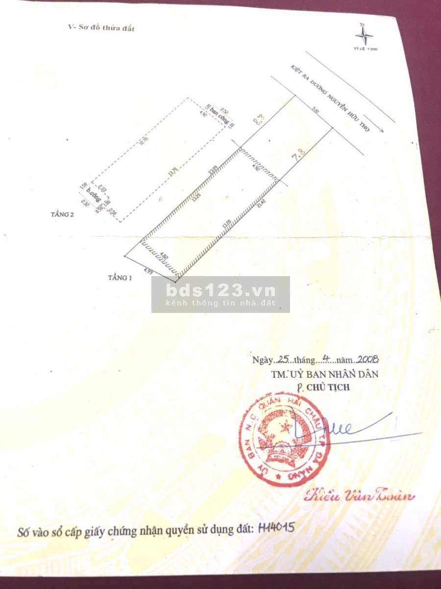 Bán 2 căn nhà ngay trung tâm Hải Châu Đà Nẵng