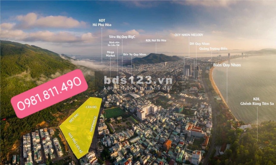 Bán căn hộ 50 m2, mặt tiền đườn Chế Lan Viên, Ghềnh Ráng, Tp.Quy Nhơn