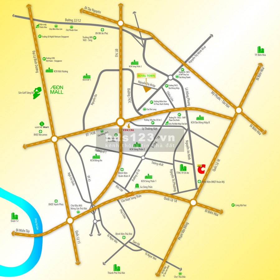Bán nhà mặt tiền Nguyễn Thị Khắp, Dĩ An, Bình Dương, sổ riêng, hỗ trợ vay