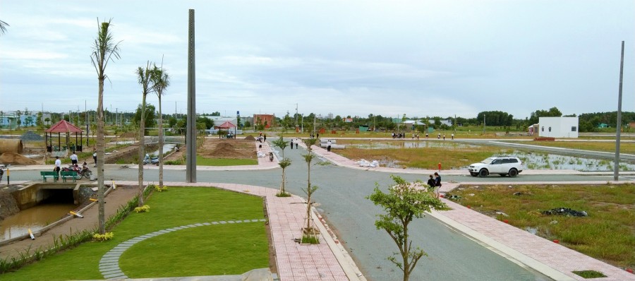 Khu dân cư mặt tiền đường Nguyễn Trung Trực, Quốc Lộ 1A giá bán 800 triệu/nền