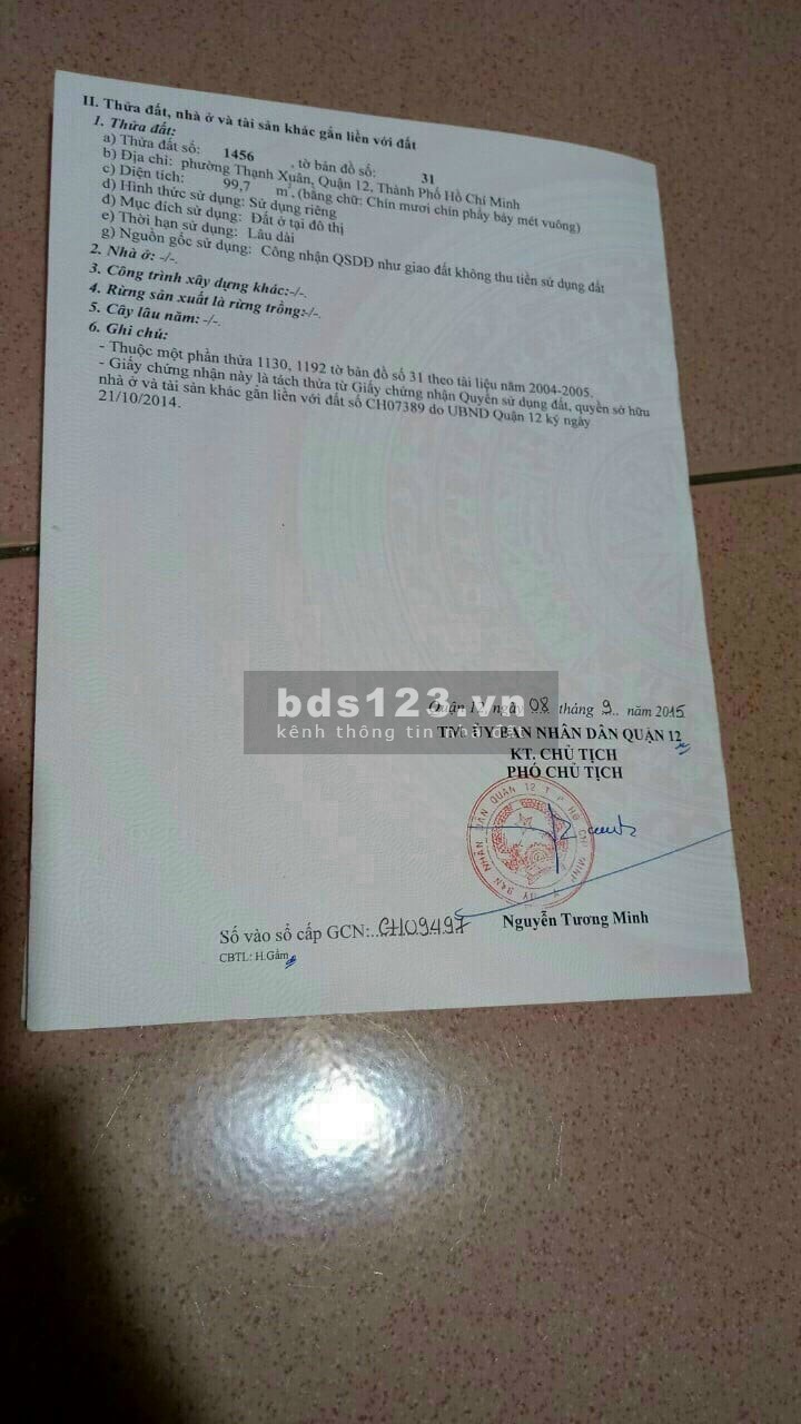 Chủ nhà gửi bán miếng đất đường Tx33, đất rẻ mua để xây nhà hay đầu tư đêu được.
