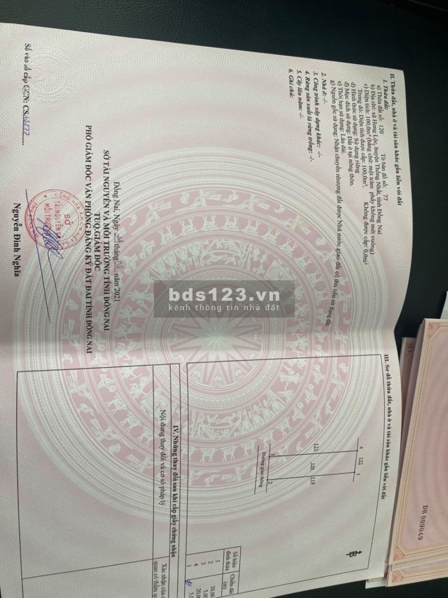 Vợ bầu bì không làm ăn được gì nên bán lô đất thổ cư, SHR, chỉ 750 triệu, cho ai thiện chí