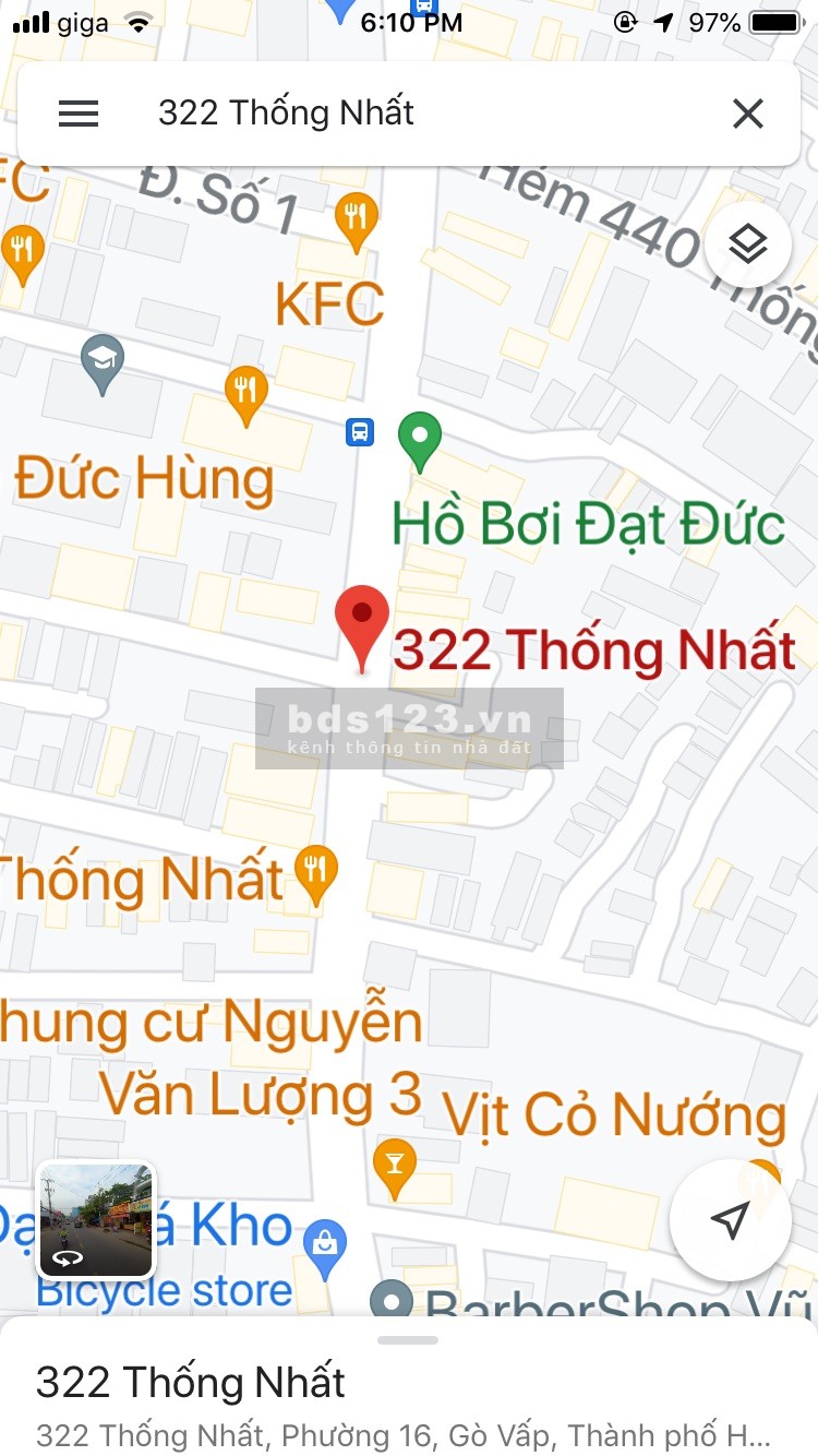 Cho thuê nhà nguyên căn mặt tiền đường Thống Nhất P16 Gò Vấp