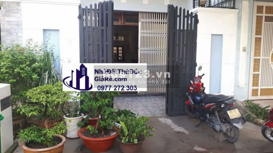 Cho thuê nhà quận Thủ Đức. HXT KDC Văn Lang, P. Hiệp Bình Phước